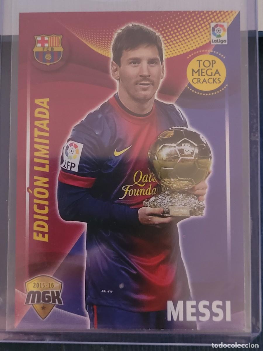 Sammelkarten: Cromo Messi megacracks liga 2015-16 edici&oacute;n limitada 72 bis TOTALMENTE NUEVO - FUNDA INCLUIDA