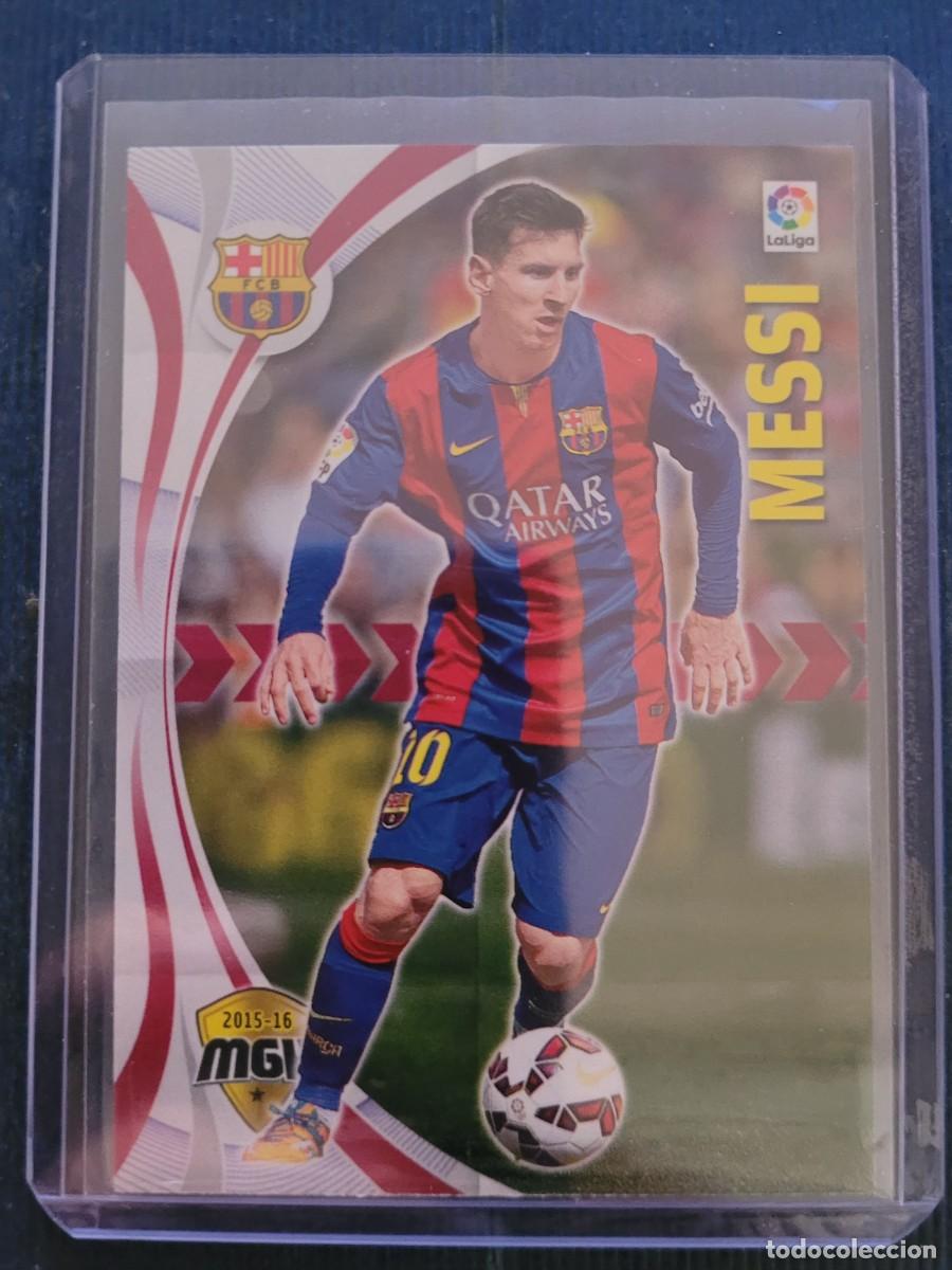 Trading cards: Cromo MESSI MGK 2015 N&ordm;72 TOTALMENTE NUEVO FUNDA INCLUIDA