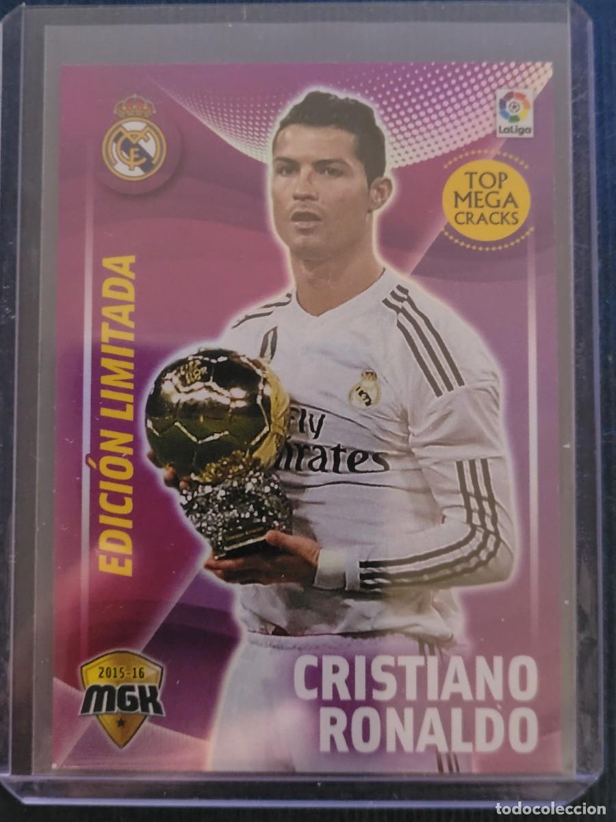 Trading cards: Cromo CRISTIANO RONALDO MGK 2015 - 16 N&ordm;345 BIS EDICION LIMITADA TOTALMENTE NUEVO FUNDA INCLUIDA