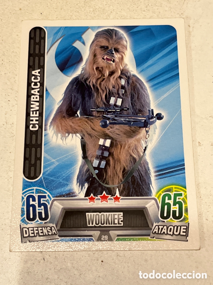 Trading cards: Cromo Star Wars Topps Force Attax Trading Card N&deg;29 Chewbacca