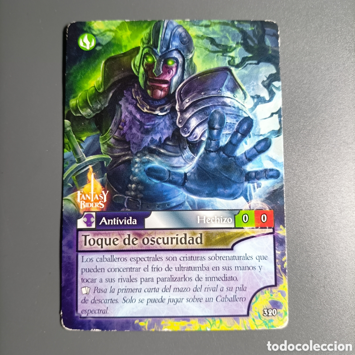 Trading cards: CARTA COLECCI&Oacute;N. FANTASY RIDERS 2018. №320 TIQUE DE OSCURIDAD