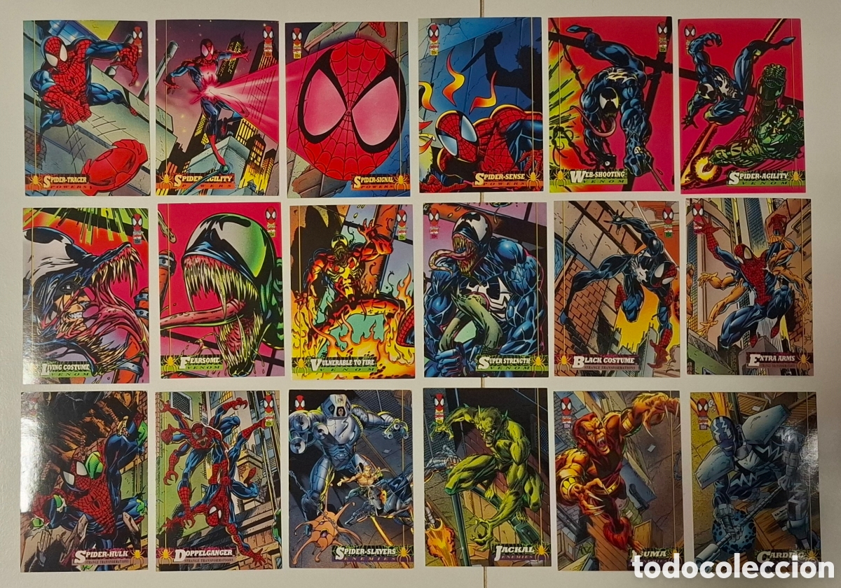Cartas Colecion&aacute;veis: Spiderman fleer Ultra 1994 lote 64 cards