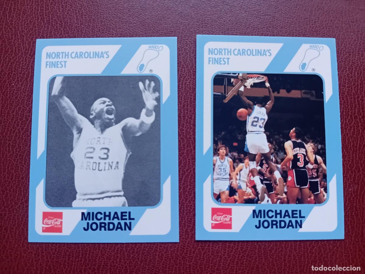 Trading cards: Cards 15 y 65 Michael Jordan North Carolina Collegiate Collection 1989