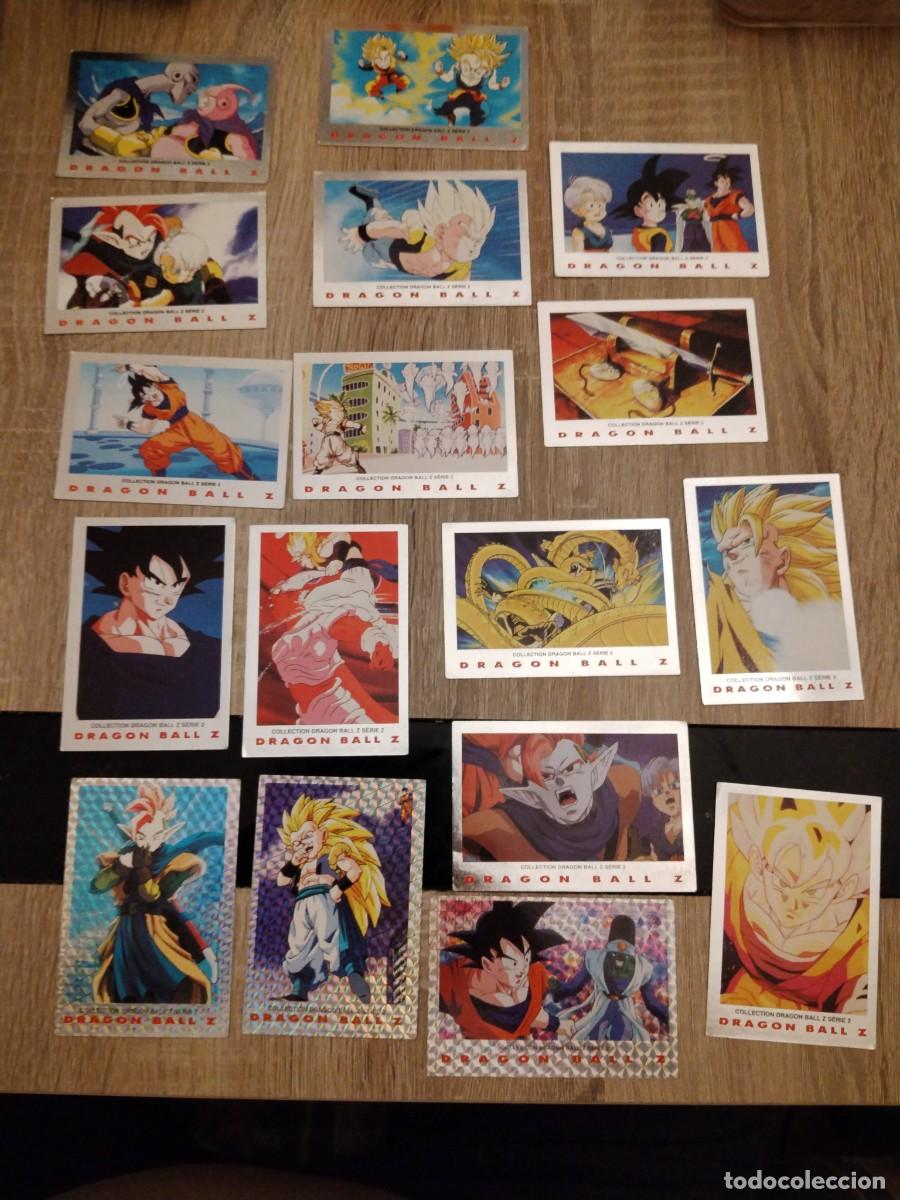 Trading cards: Dragon ball z -serie 2- lote de 17 tarjetas diferentes