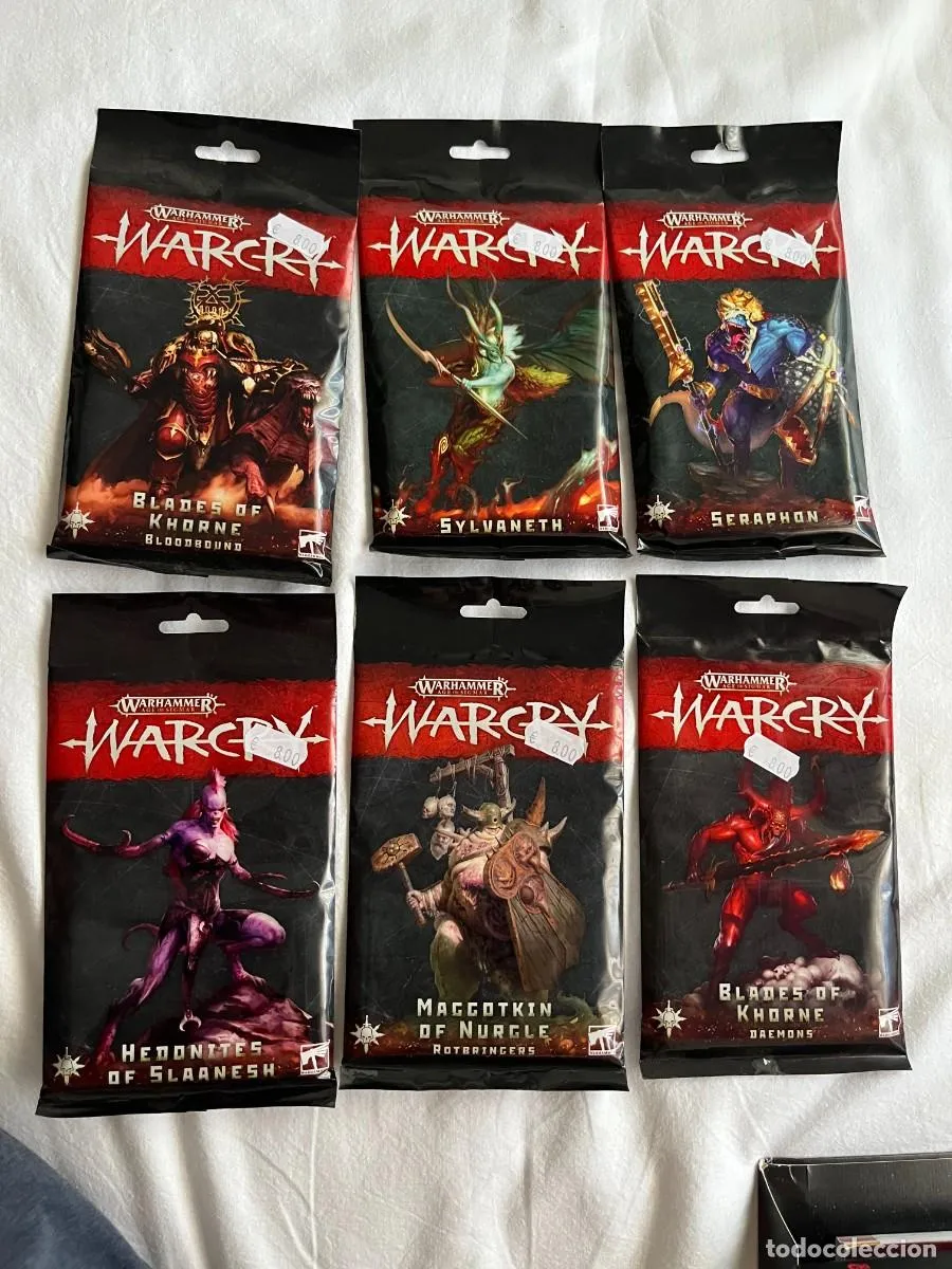 Warhammer Warcry — pack 6 sobres nuevos