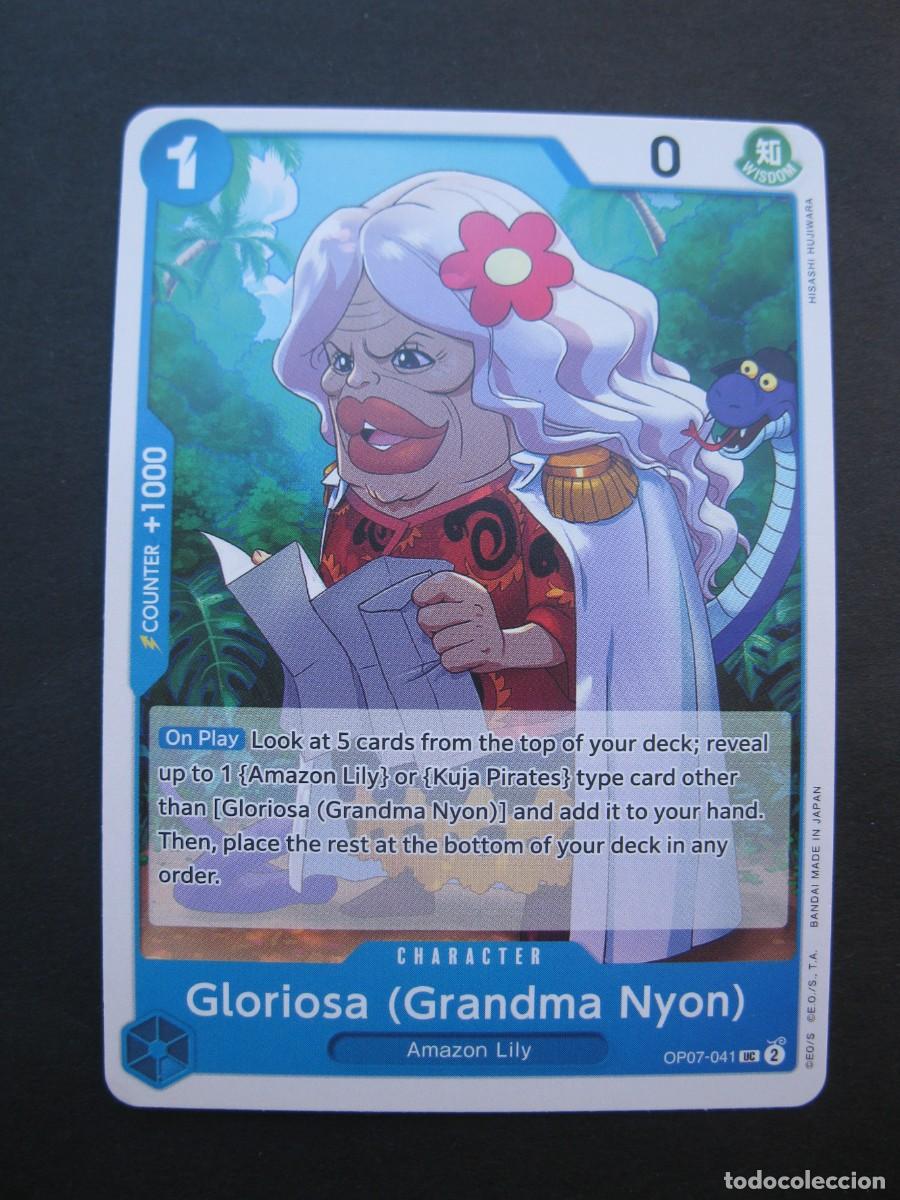 Trading cards: CARTA - ONE PIECE - TRADING CARD - GLORIOSA (GRANDMA NYON) - EN INGL&Eacute;S - BANDAI.