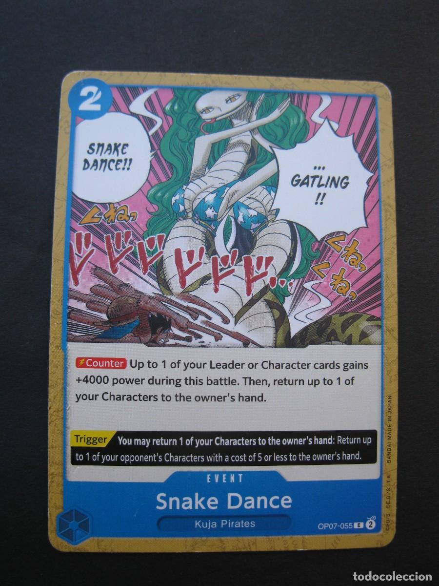 Trading cards: CARTA - ONE PIECE - TRADING CARD - SNAKE DANCE - EN INGL&Eacute;S - BANDAI.