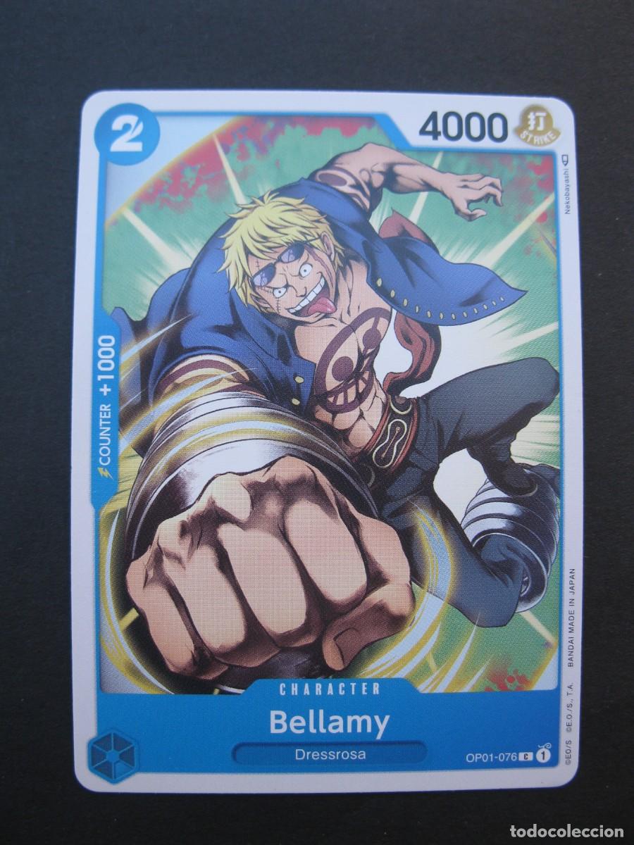 Trading cards: CARTA - ONE PIECE - TRADING CARD - BELLAMY - EN INGL&Eacute;S - BANDAI.