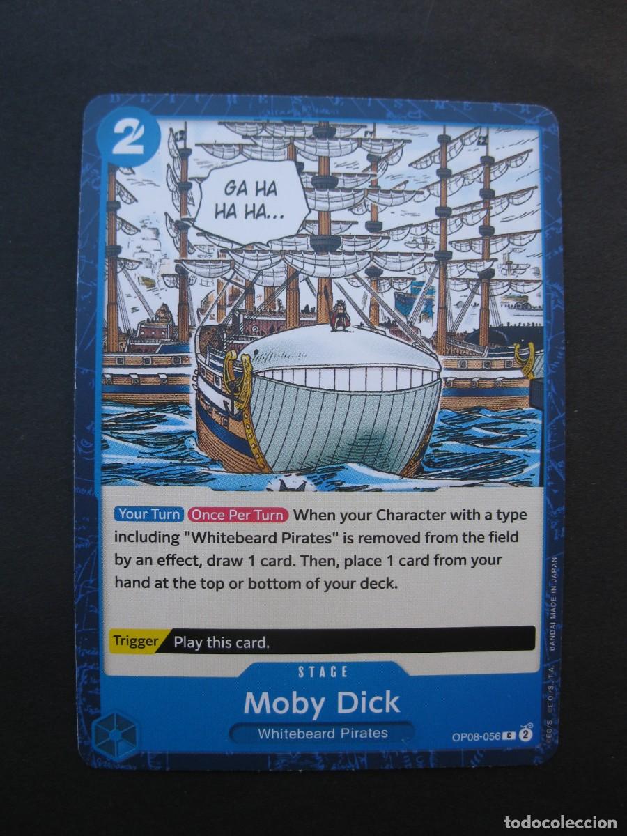 Trading cards: CARTA - ONE PIECE - TRADING CARD - MOBY DICK - EN INGL&Eacute;S - BANDAI.
