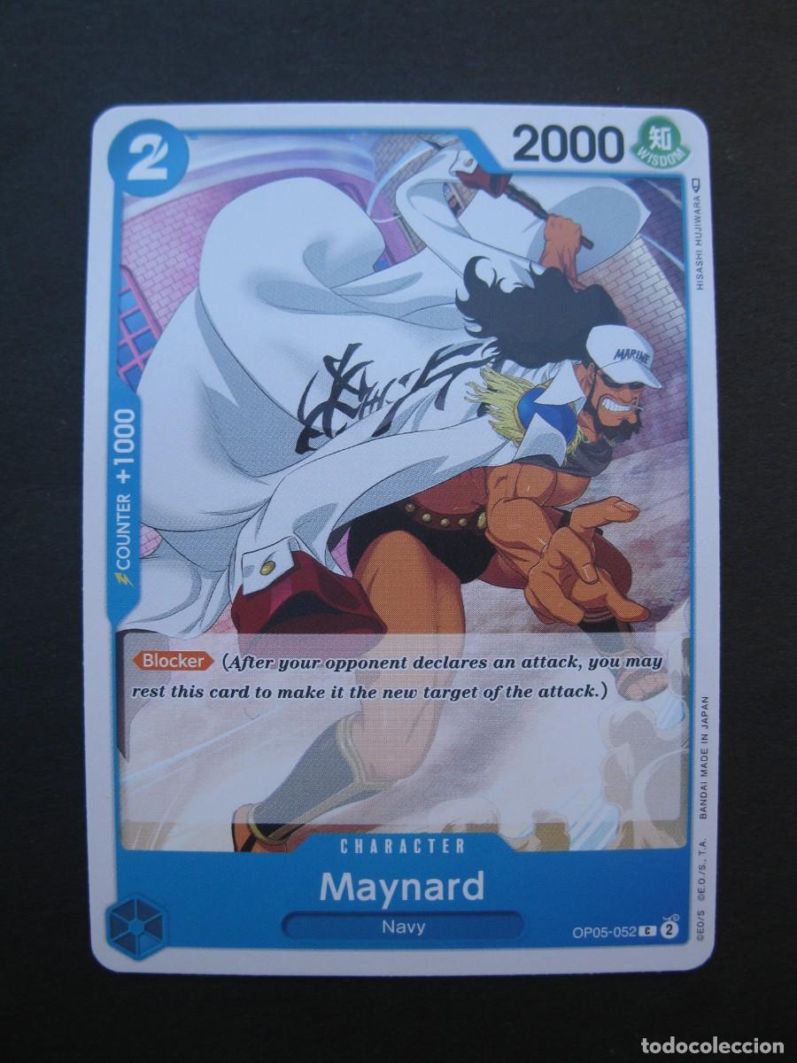 Trading cards: CARTA - ONE PIECE - TRADING CARD - MAYNARD - EN INGL&Eacute;S - BANDAI.