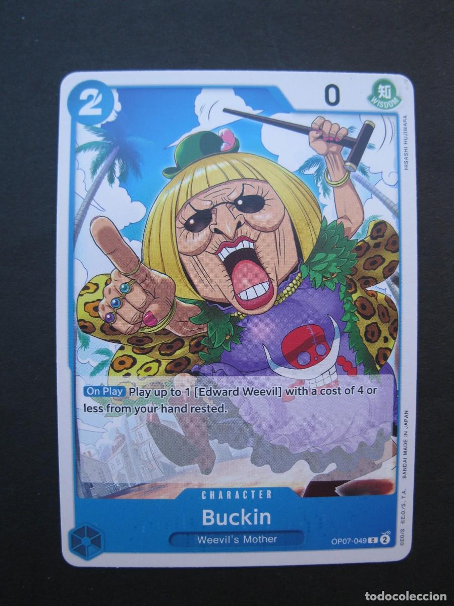 Trading cards: CARTA - ONE PIECE - TRADING CARD - BUCKIN - EN INGL&Eacute;S - BANDAI.