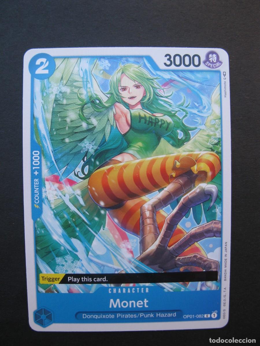 Trading cards: CARTA - ONE PIECE - TRADING CARD - MONET - EN INGL&Eacute;S - BANDAI.