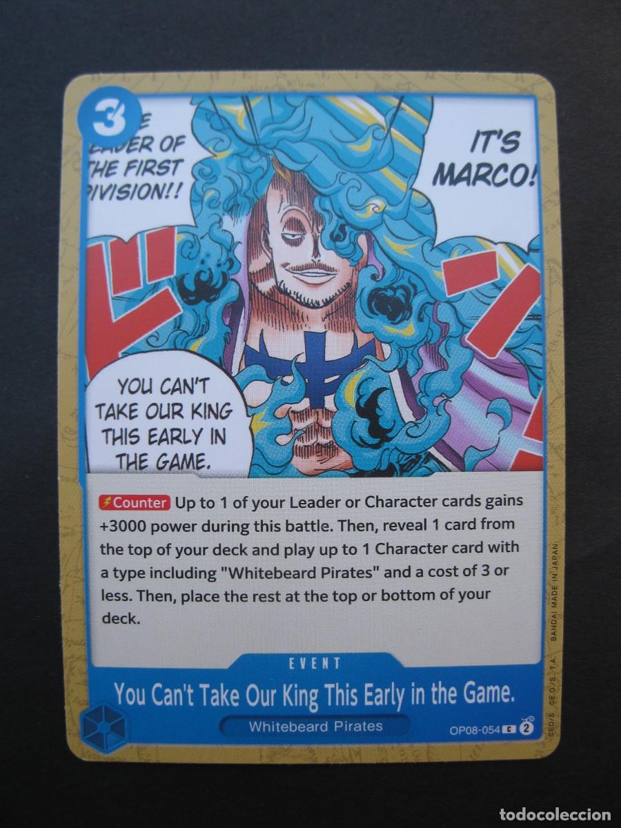Trading cards: CARTA - ONE PIECE - TRADING CARD - YOU CAN'T TAKE OUR KING THIS EARLY IN... - EN INGL&Eacute;S - BANDAI.