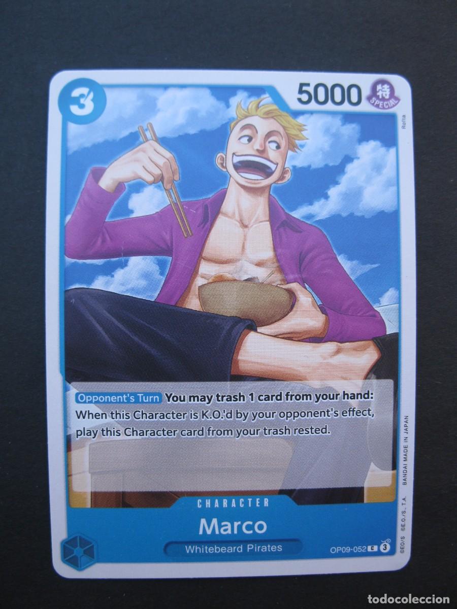 Trading cards: CARTA - ONE PIECE - TRADING CARD - MARCO - EN INGL&Eacute;S - BANDAI.