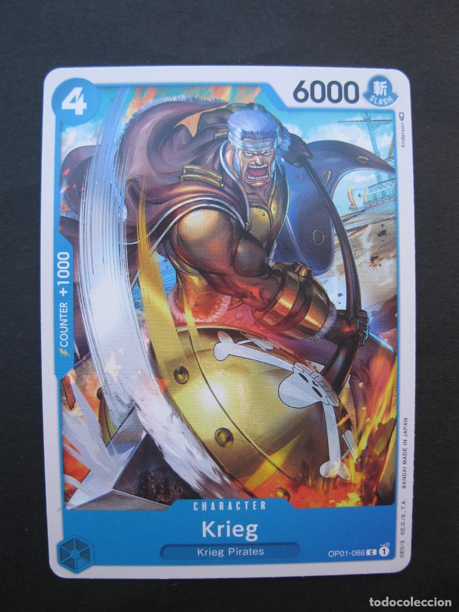 Trading cards: CARTA - ONE PIECE - TRADING CARD - KRIEG - EN INGL&Eacute;S - BANDAI.