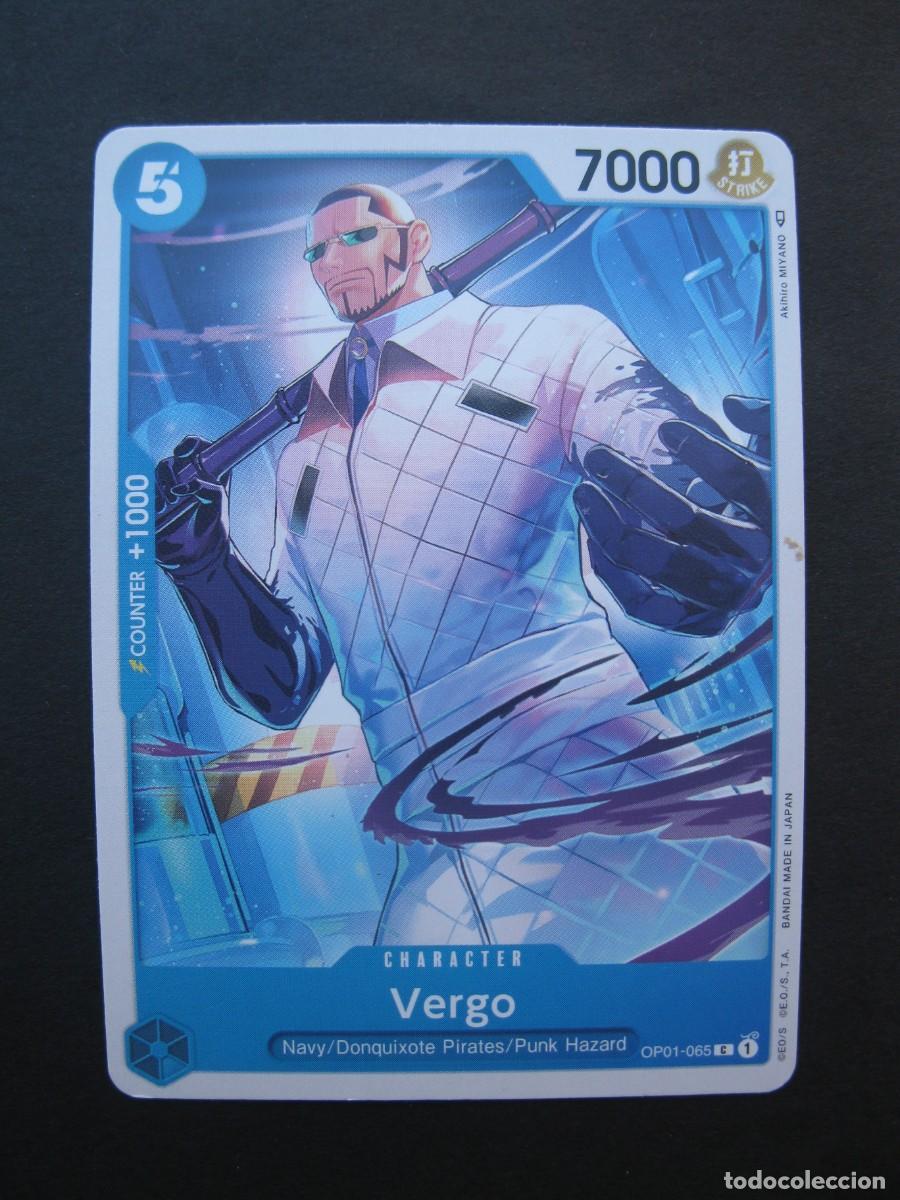 Trading cards: CARTA - ONE PIECE - TRADING CARD - VERGO - EN INGL&Eacute;S - BANDAI.