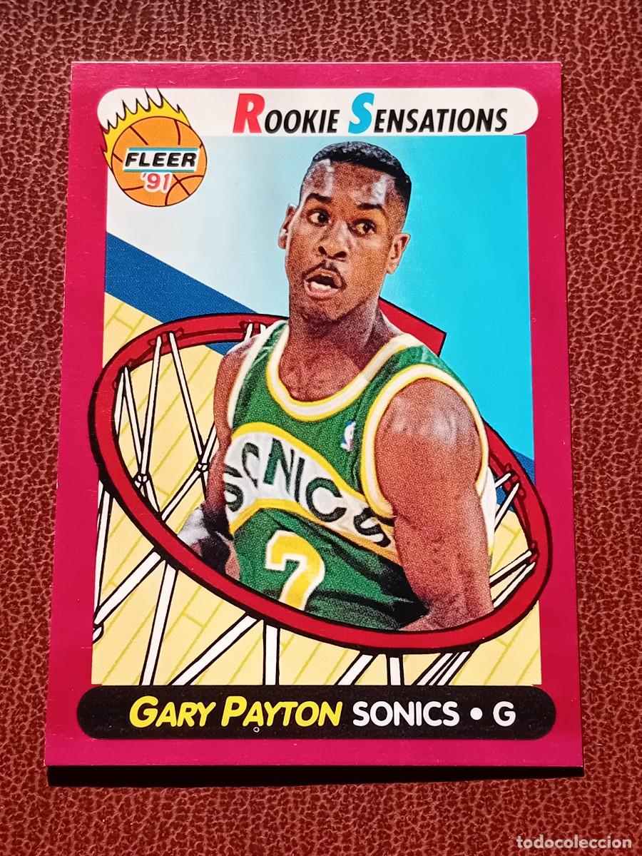 Trading cards: Rookie Card 9 Gary Payton Fleer 1991 Rookie Sensations Insert