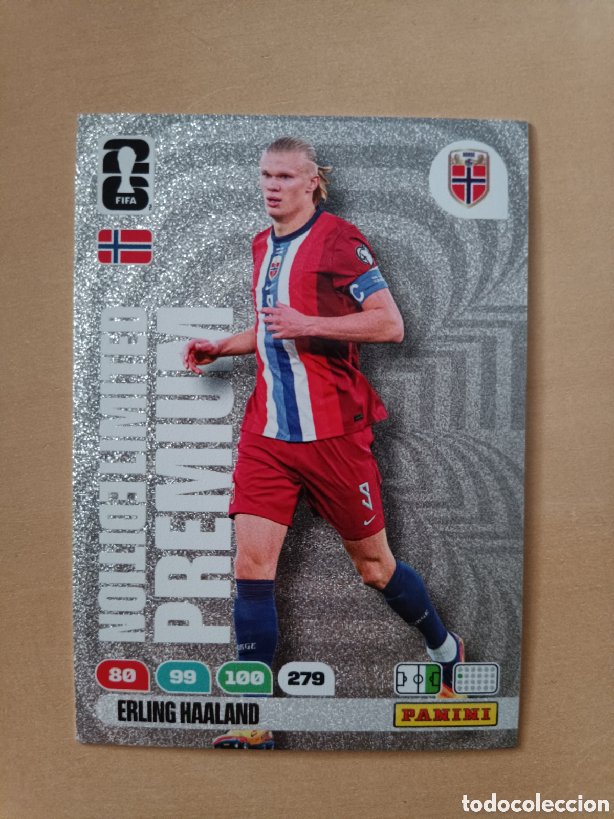 Trading cards: LIMITED EDITION PREMIUM ERLING HAALAND NORUEGA ADRENALYN WORLD CUP 2026 PANINI 26 MUNDIAL FIFA