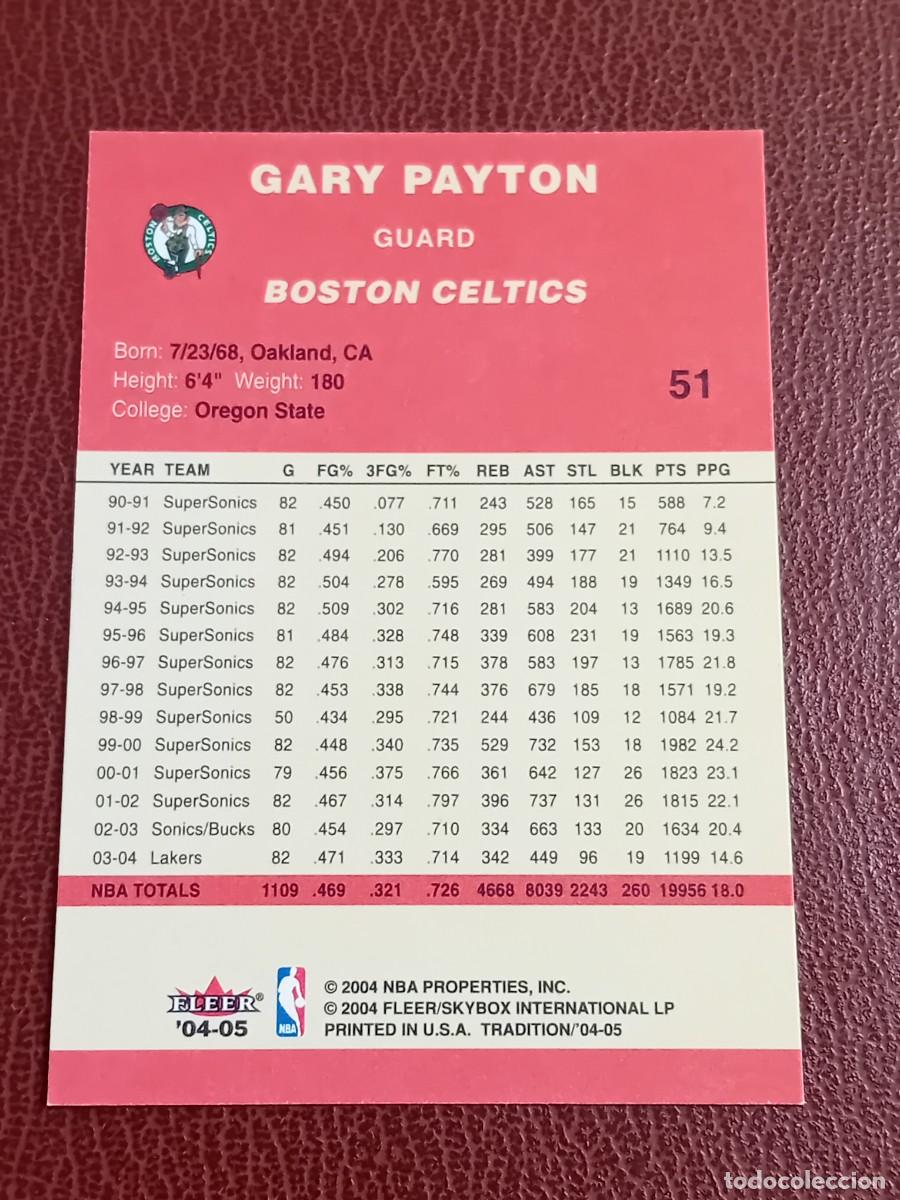 Trading cards: Card 51 Gary Payton Fleer Tradition 2004-2005 - Foto 2
