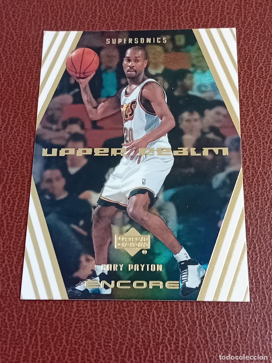 Trading cards: Card UR5 Gary Payton Upper Deck 2000 Encore Realm Insert - Foto 2
