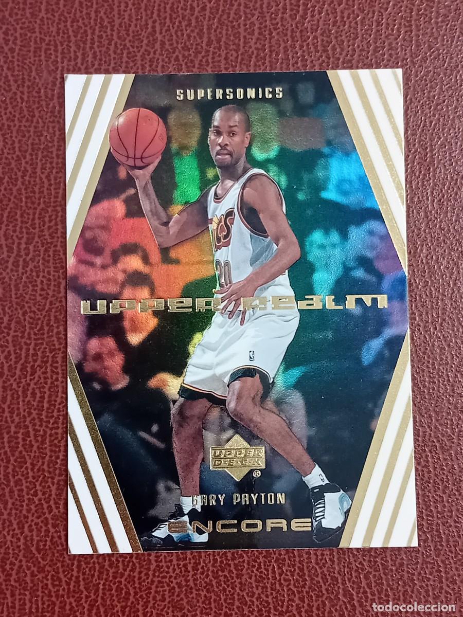 Trading cards: Card UR5 Gary Payton Upper Deck 2000 Encore Realm Insert - Foto 3