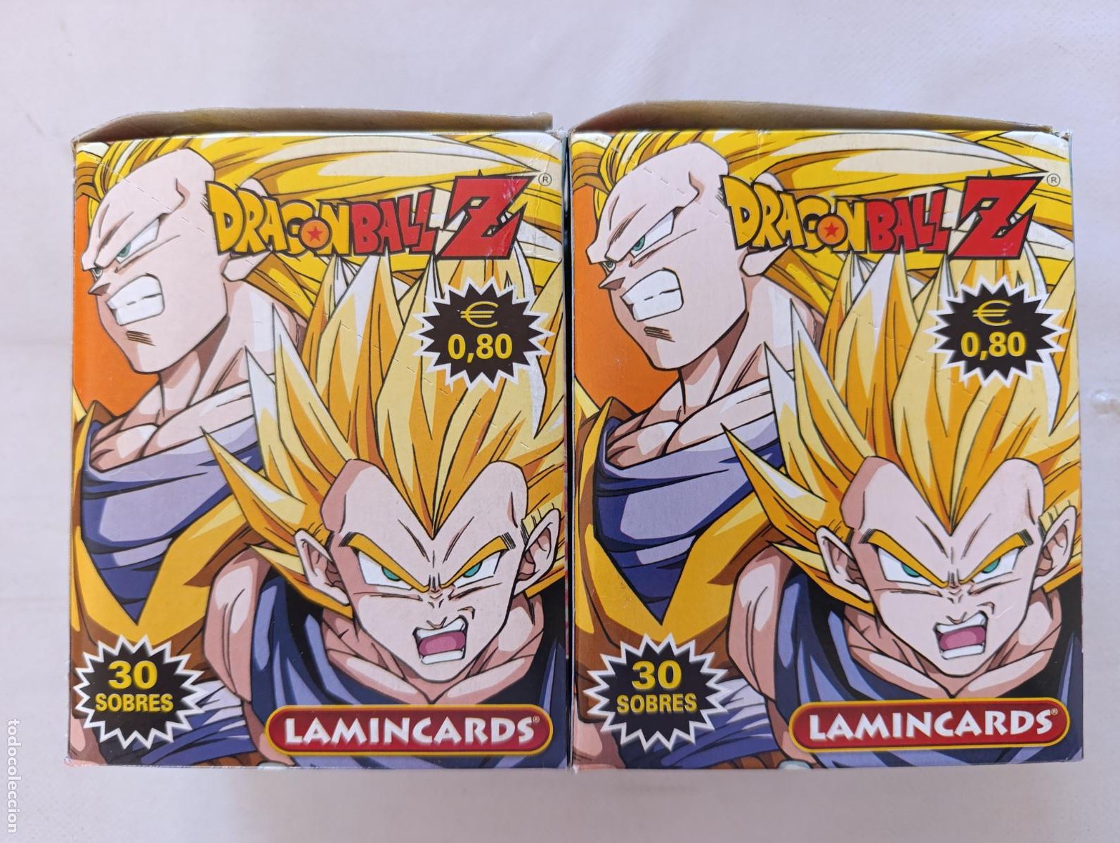 Trading cards: LOTE 2 CAJAS DE SOBRES DRAGON BALL Z LAMINCARDS - EDIBAS 2008 - ESPA&Ntilde;OL - 60 SOBRES (155#w)
