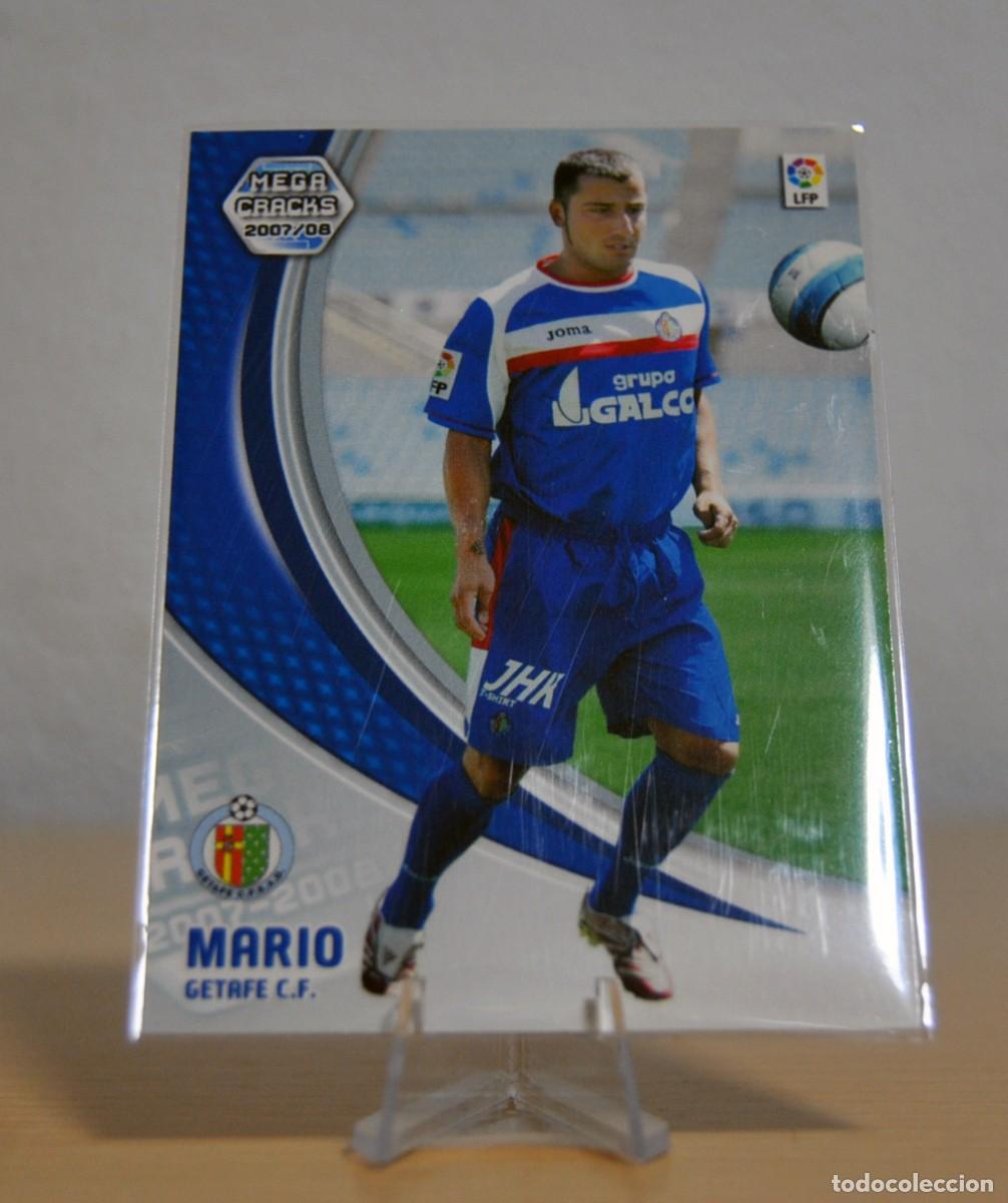 Trading cards: Mario, n&ordm;132 (C.F. Getafe). Colecci&oacute;n Cromos MegaCracks 2007-2008. Panini.