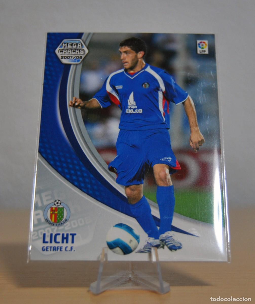 Trading cards: Licht, n&ordm;133 (C.F. Getafe). Colecci&oacute;n Cromos MegaCracks 2007-2008. Panini.