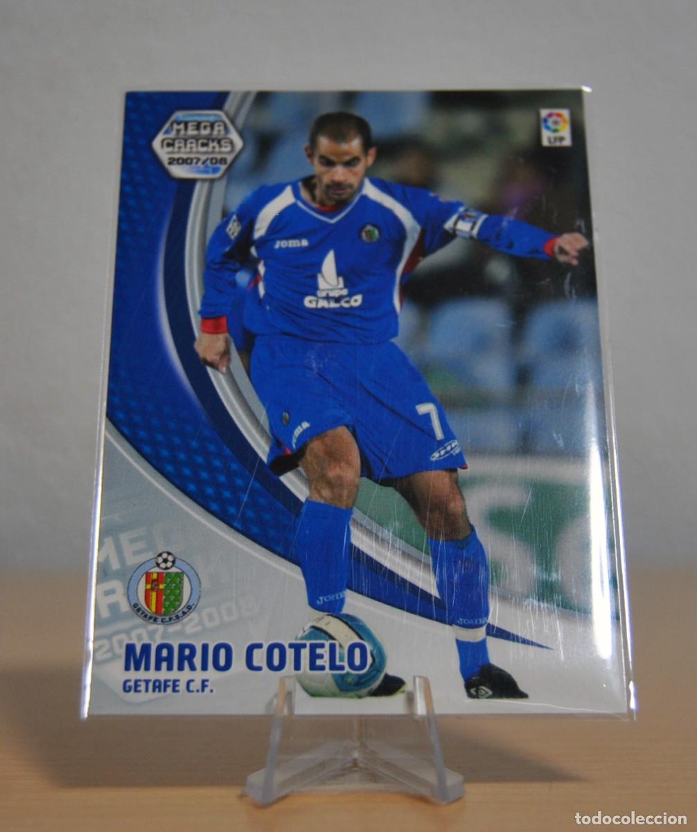 Trading cards: Mario Cotelo, n&ordm;136 (C.F. Getafe). Colecci&oacute;n Cromos MegaCracks 2007-2008. Panini.