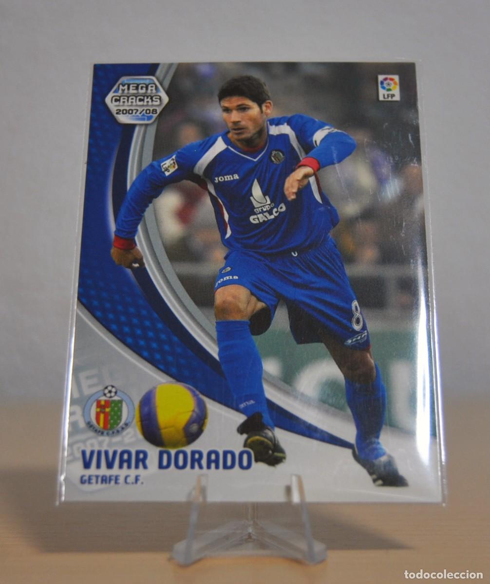 Trading cards: Vivar Dorado, n&ordm;137 (C.F. Getafe). Colecci&oacute;n Cromos MegaCracks 2007-2008. Panini.
