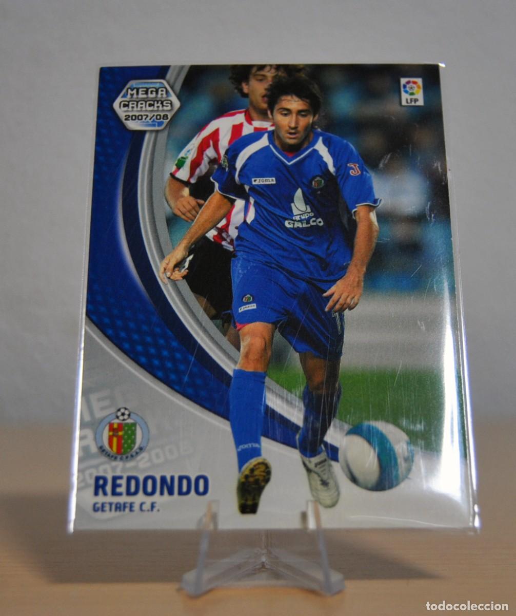 Trading cards: Redondo, n&ordm;138 (C.F. Getafe). Colecci&oacute;n Cromos MegaCracks 2007-2008. Panini.