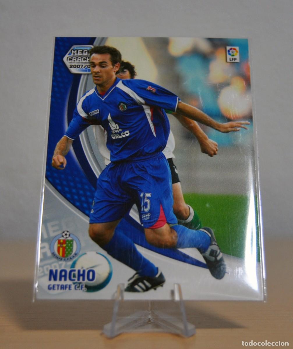 Trading cards: Nacho, n&ordm;139 (C.F. Getafe). Colecci&oacute;n Cromos MegaCracks 2007-2008. Panini.