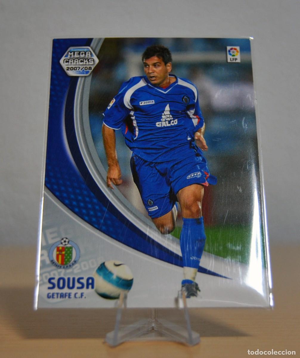 Trading cards: Sousa, n&ordm;140 (C.F. Getafe). Colecci&oacute;n Cromos MegaCracks 2007-2008. Panini.