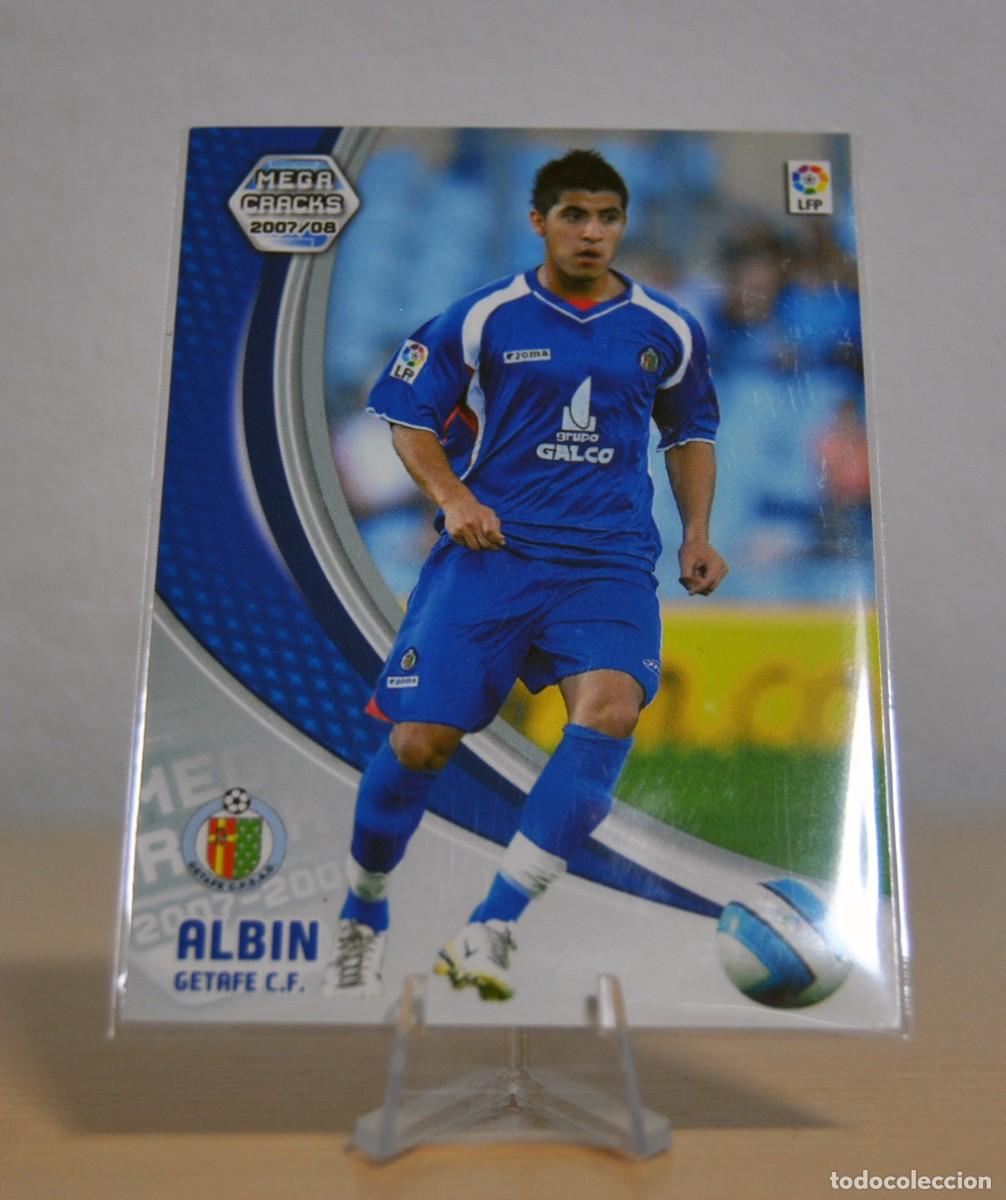 Trading cards: Albin, n&ordm;141 (C.F. Getafe). Colecci&oacute;n Cromos MegaCracks 2007-2008. Panini.