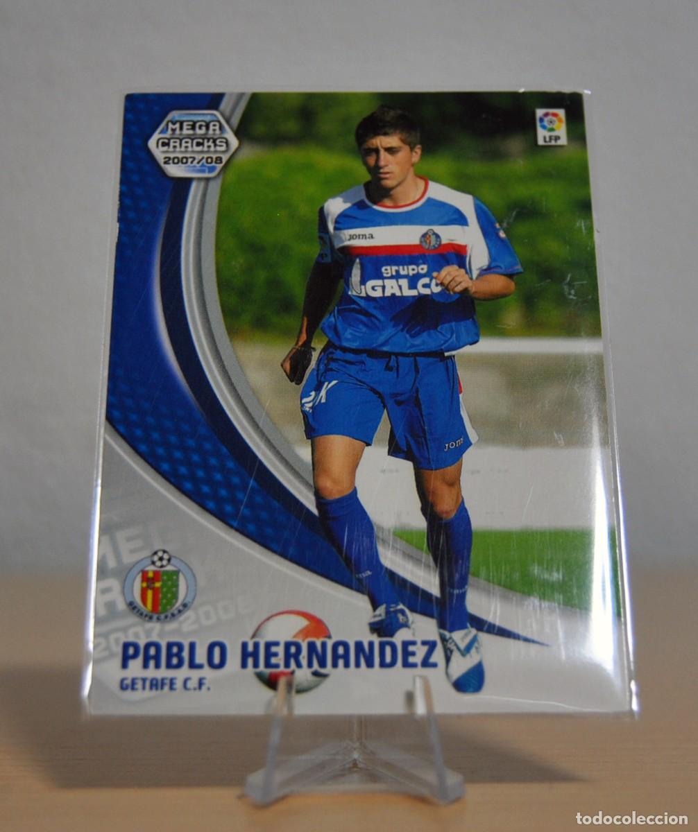 Trading cards: Pablo Hernandez, n&ordm;144 BIS (C.F. Getafe). Colecci&oacute;n Cromos MegaCracks 2007-2008. Panini.