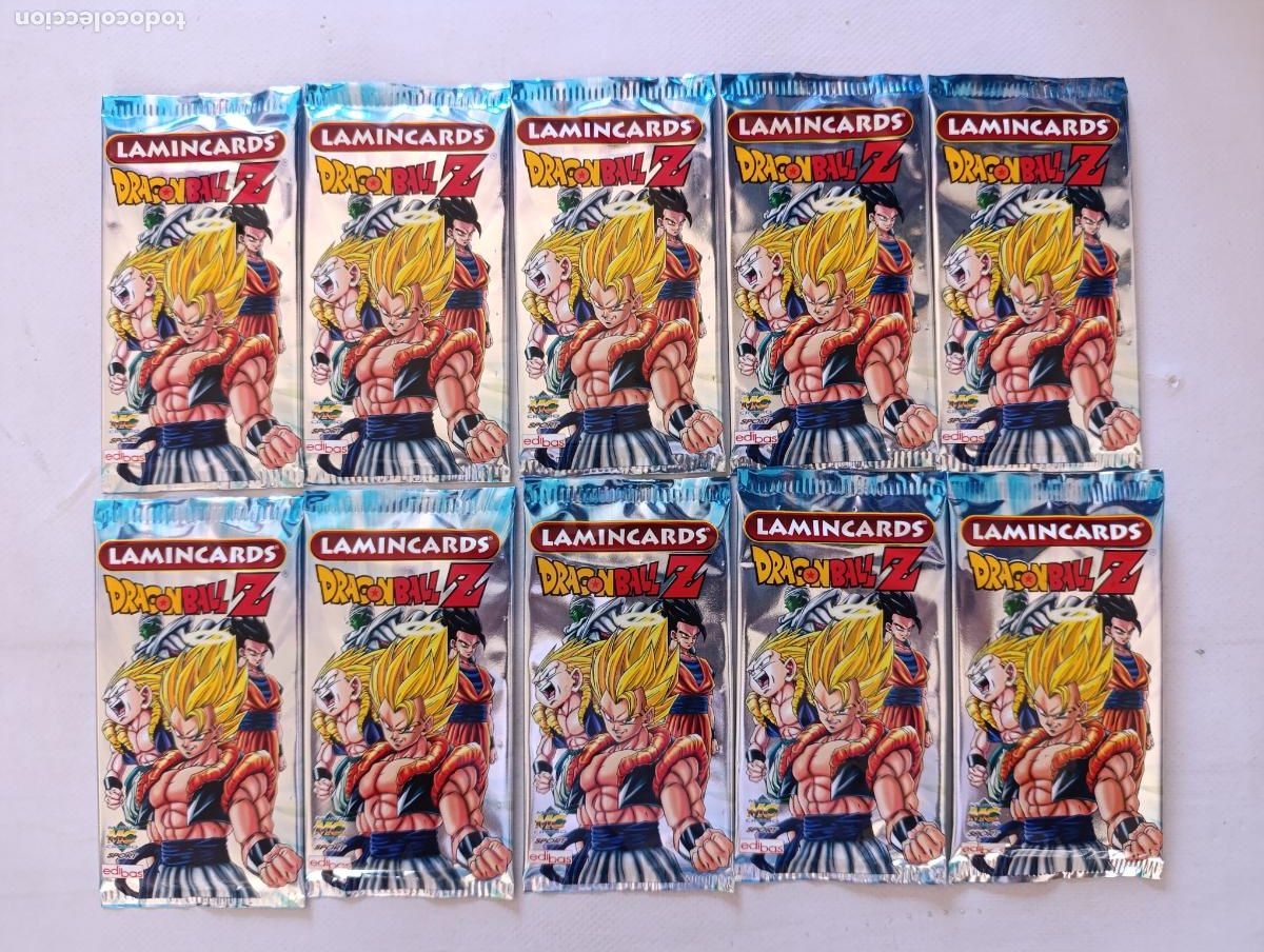 Trading cards: LOTE 10 SOBRES DRAGON BALL Z LAMINCARDS - EDIBAS 2008 - ESPA&Ntilde;OL - SIN ABRIR (DE#w)