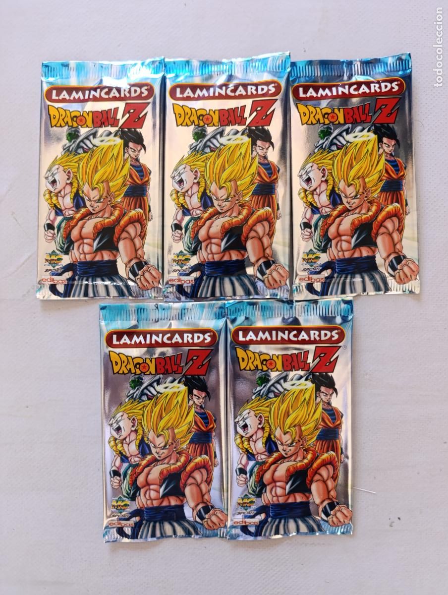 Trading cards: LOTE 5 SOBRES DRAGON BALL Z LAMINCARDS - EDIBAS 2008 - ESPA&Ntilde;OL - SIN ABRIR (DE#w)