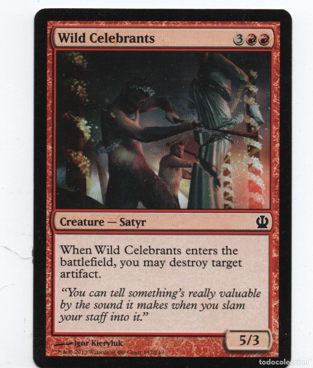 Trading cards: MAGIC THE GATHERING WILD CELEBRANTS CREATURE - SATYR