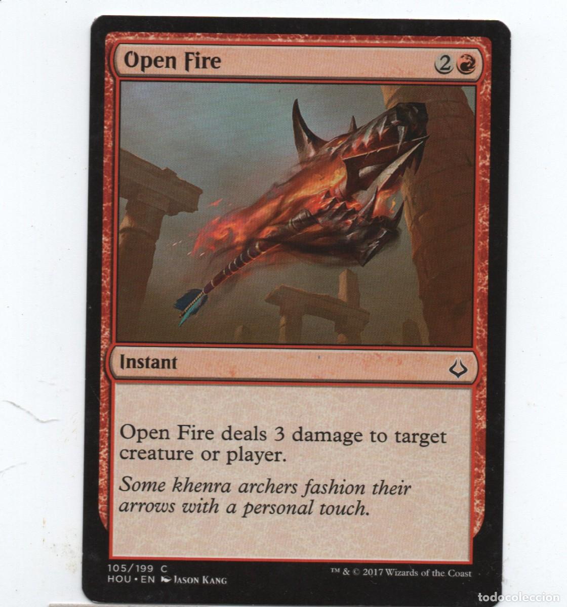 Trading cards: MAGIC THE GATHERING OPEN FIRE INSTANT