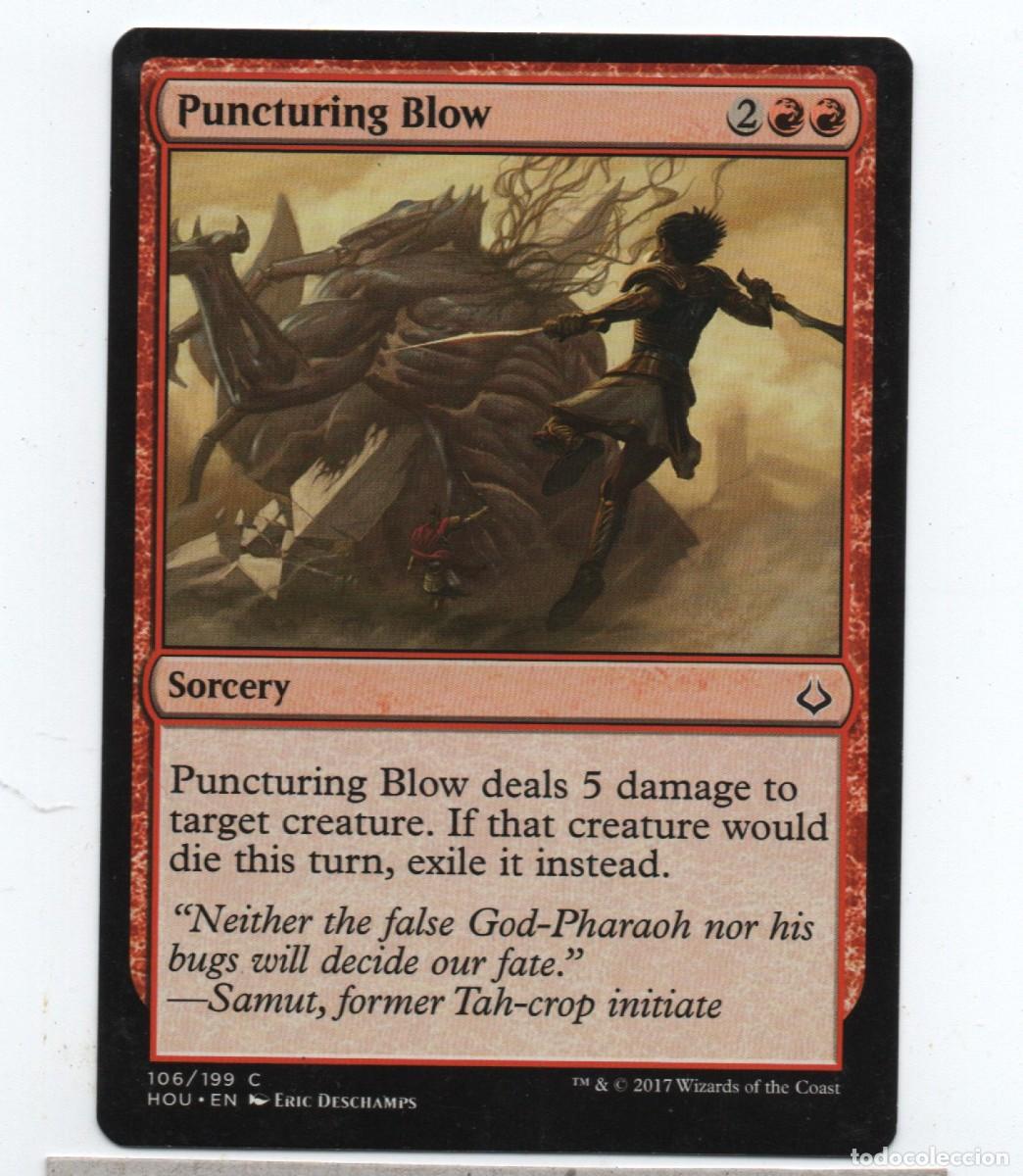 Trading cards: MAGIC THE GATHERING PUNCTURING BLOW SORCERY