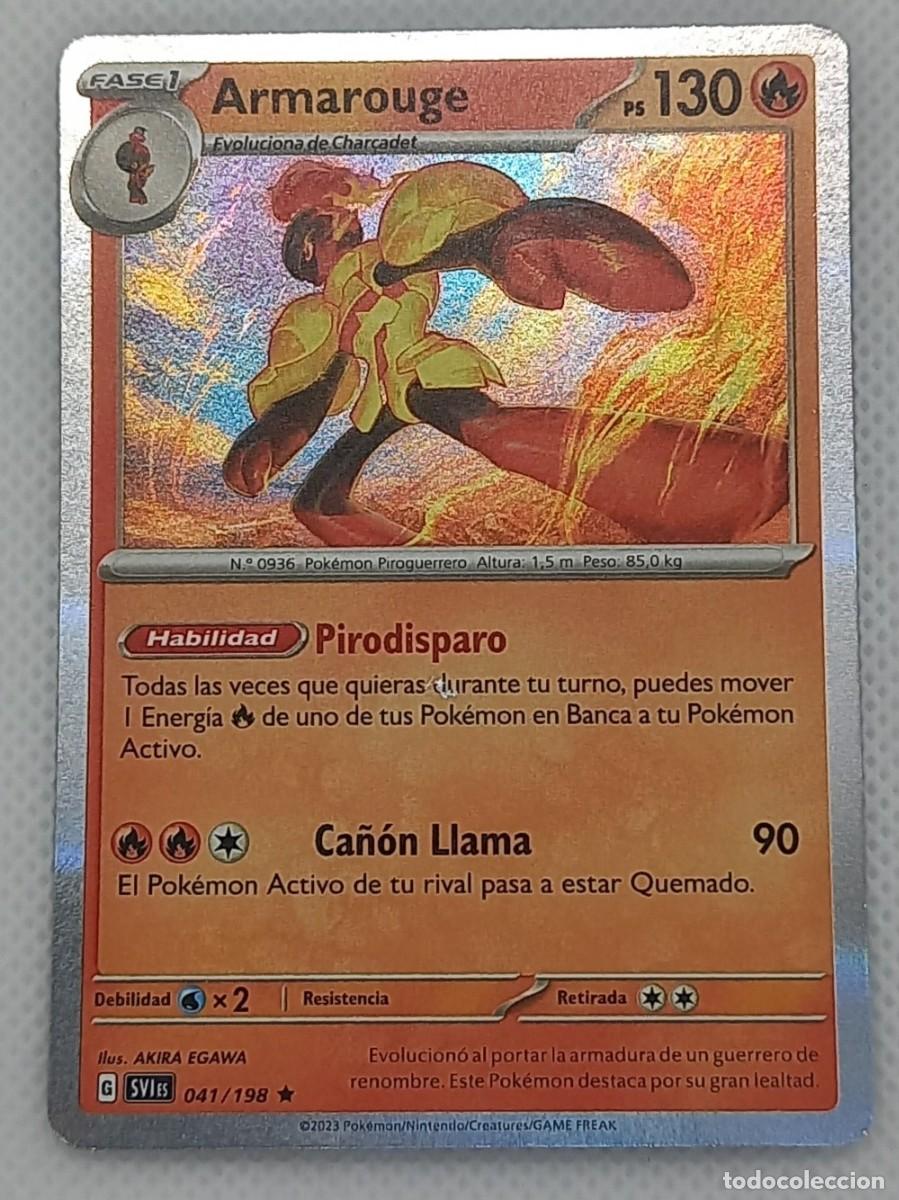 Trading cards: Carta Pok&eacute;mon - Armarouge 041/198 Holo Rare - Escarlata y P&uacute;rpura - 2023
