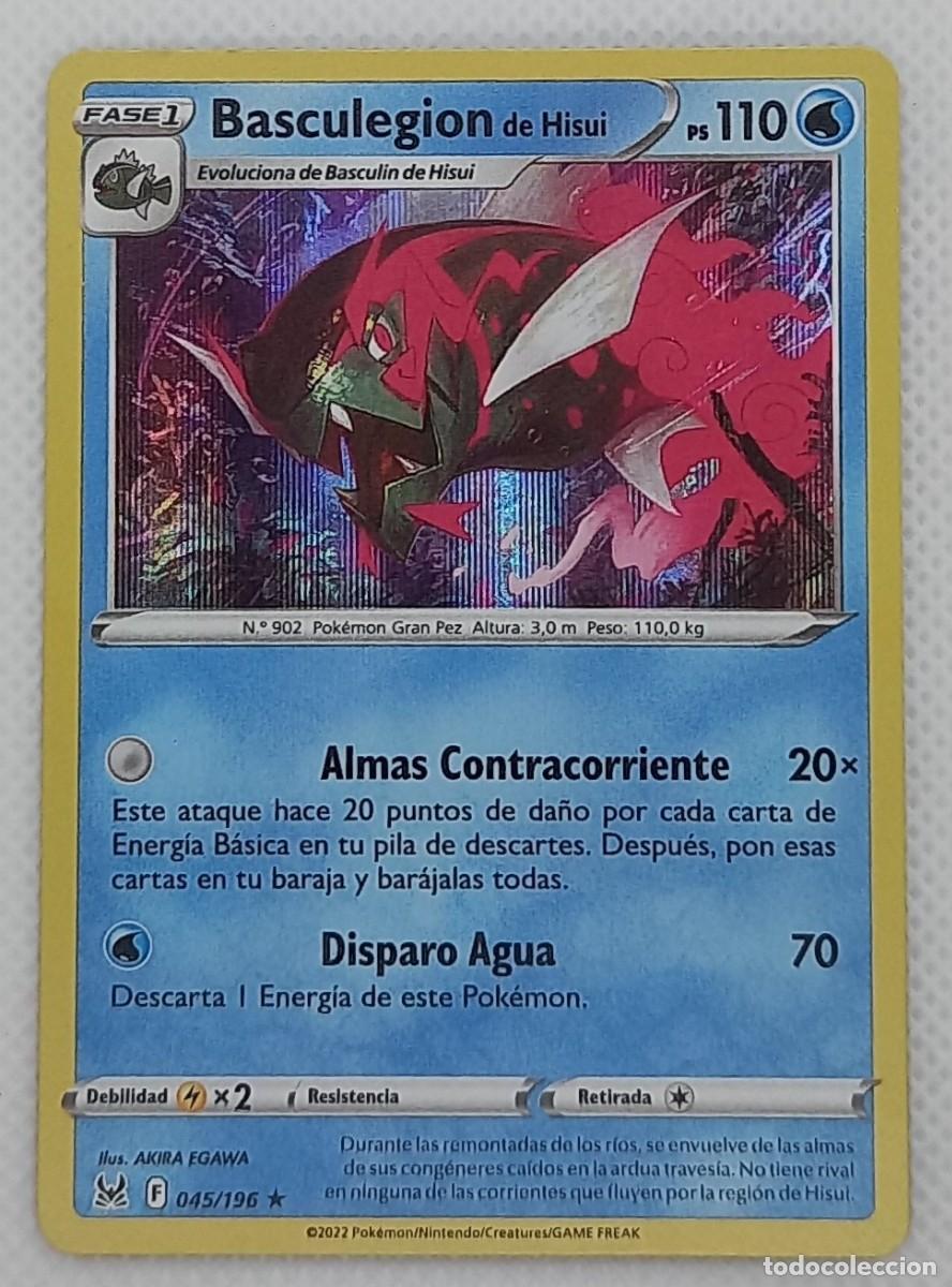 Trading cards: Carta Pok&eacute;mon - Basculegion de Hisui 045/196 Holo Rare - Origen Perdido - 2022