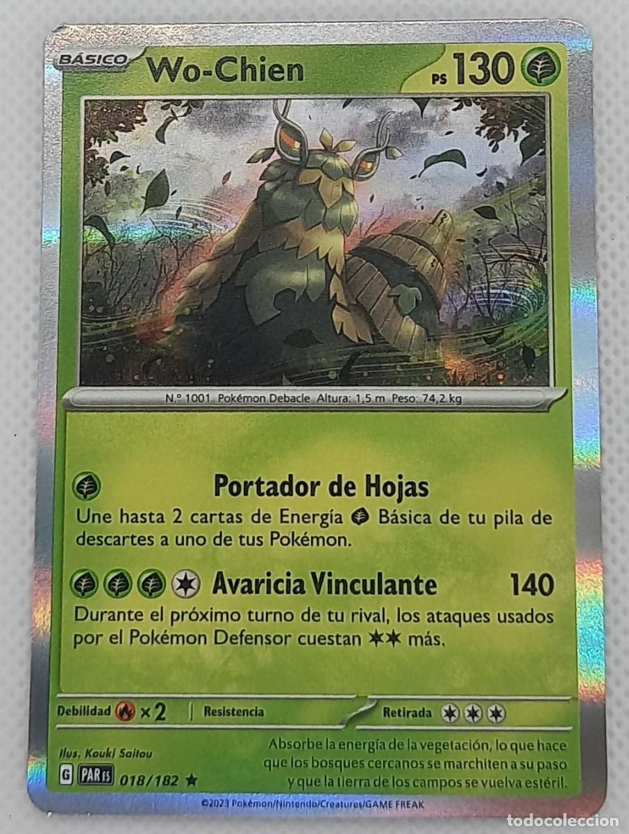 Trading cards: Carta Pok&eacute;mon - Wo-Chien 018/182 Holo Rare - Brecha Parad&oacute;jica - 2023