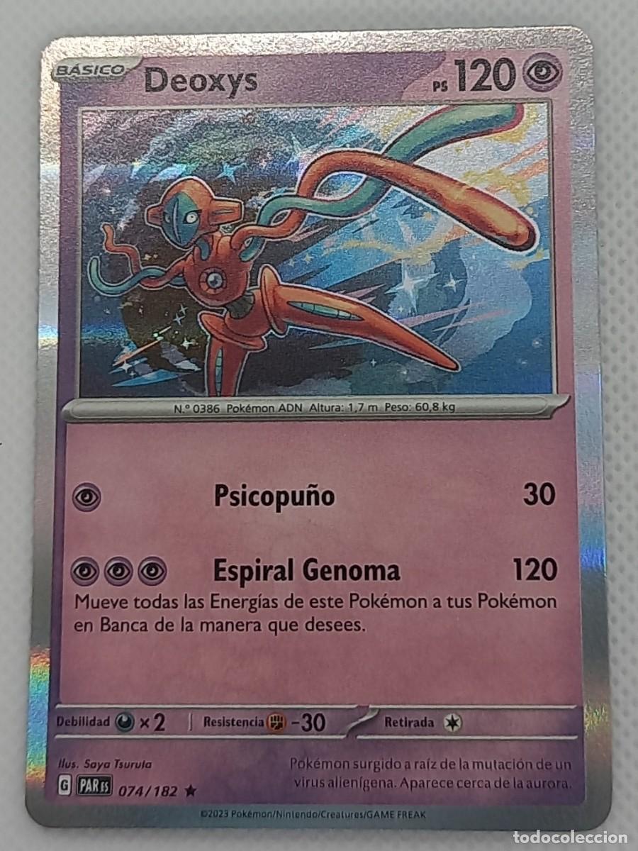 Trading cards: Carta Pok&eacute;mon - Deoxys 074/182 Holo Rare - Brecha Parad&oacute;jica - 2023
