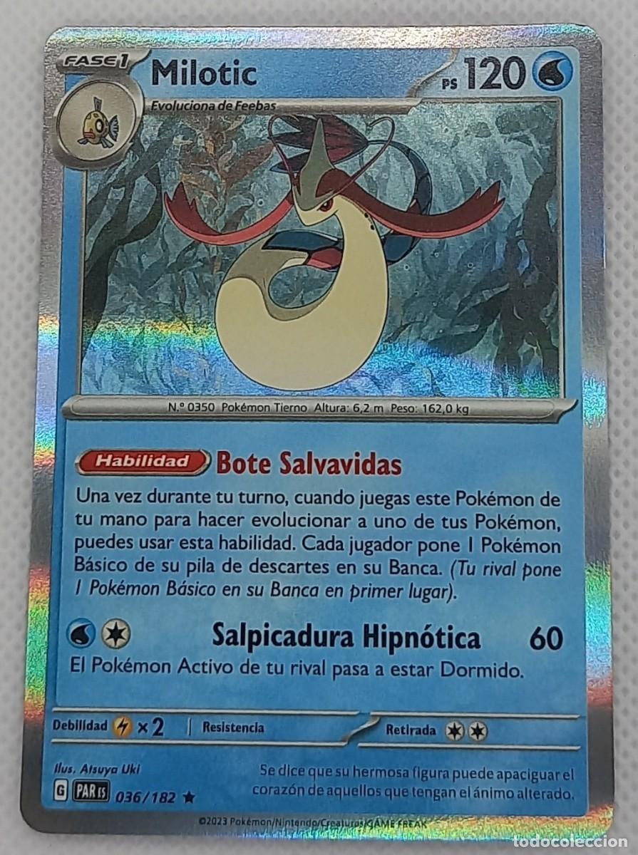 Trading cards: Carta Pok&eacute;mon - Milotic 036/182 Holo Rare - Brecha Parad&oacute;jica - 2023