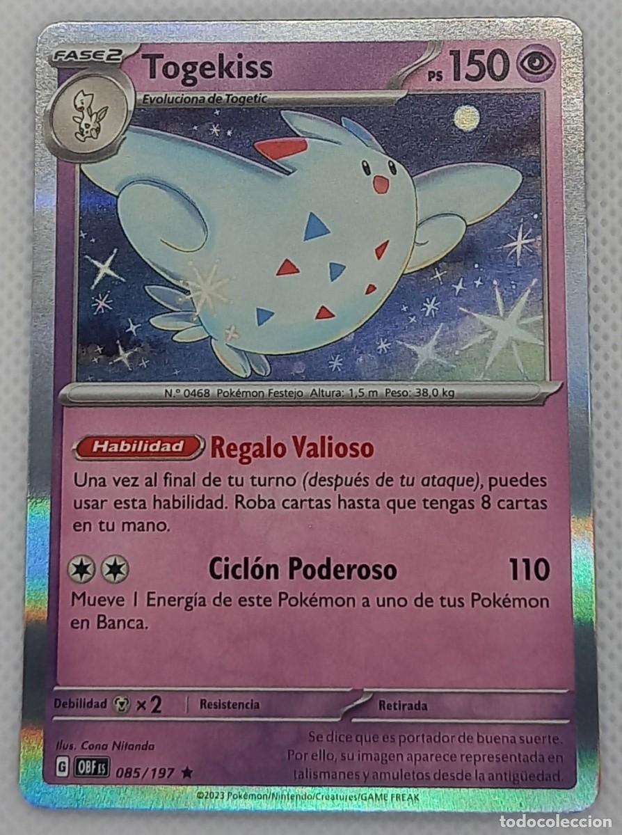 Trading cards: Carta Pok&eacute;mon - Togekiss 085/197 Holo Rare - Obsidiana en Llamas - 2023