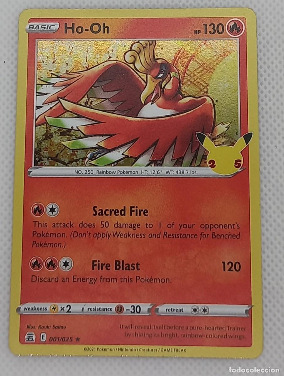 Trading cards: Carta Pok&eacute;mon - Ho-Oh 001/025 Holo Rare - Celebraciones 25 Aniversario - 2021