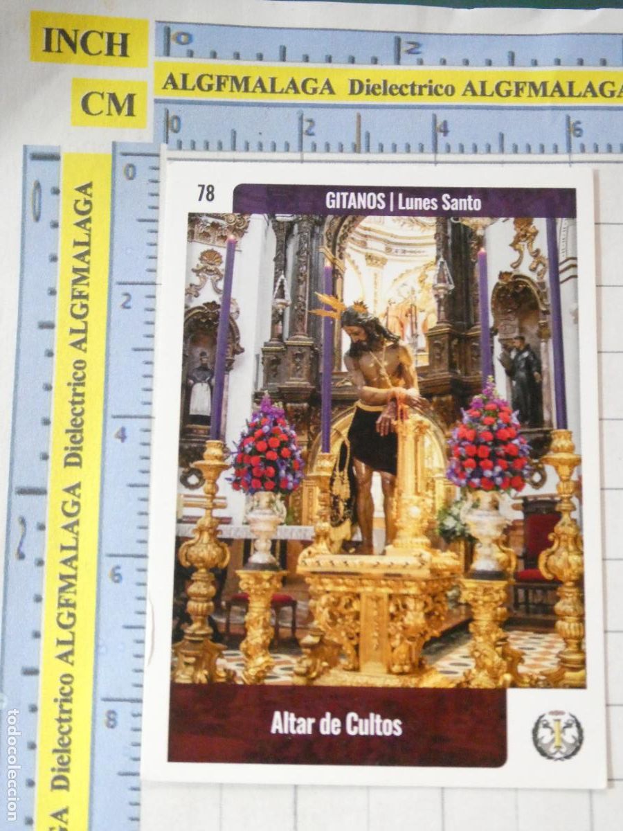Trading cards: TARJETA TRADING CARD CROMO RELIGIOSO SEMANA SANTA M&Aacute;LAGA. HOLY CARDS. 78 CRISTO GITANOS