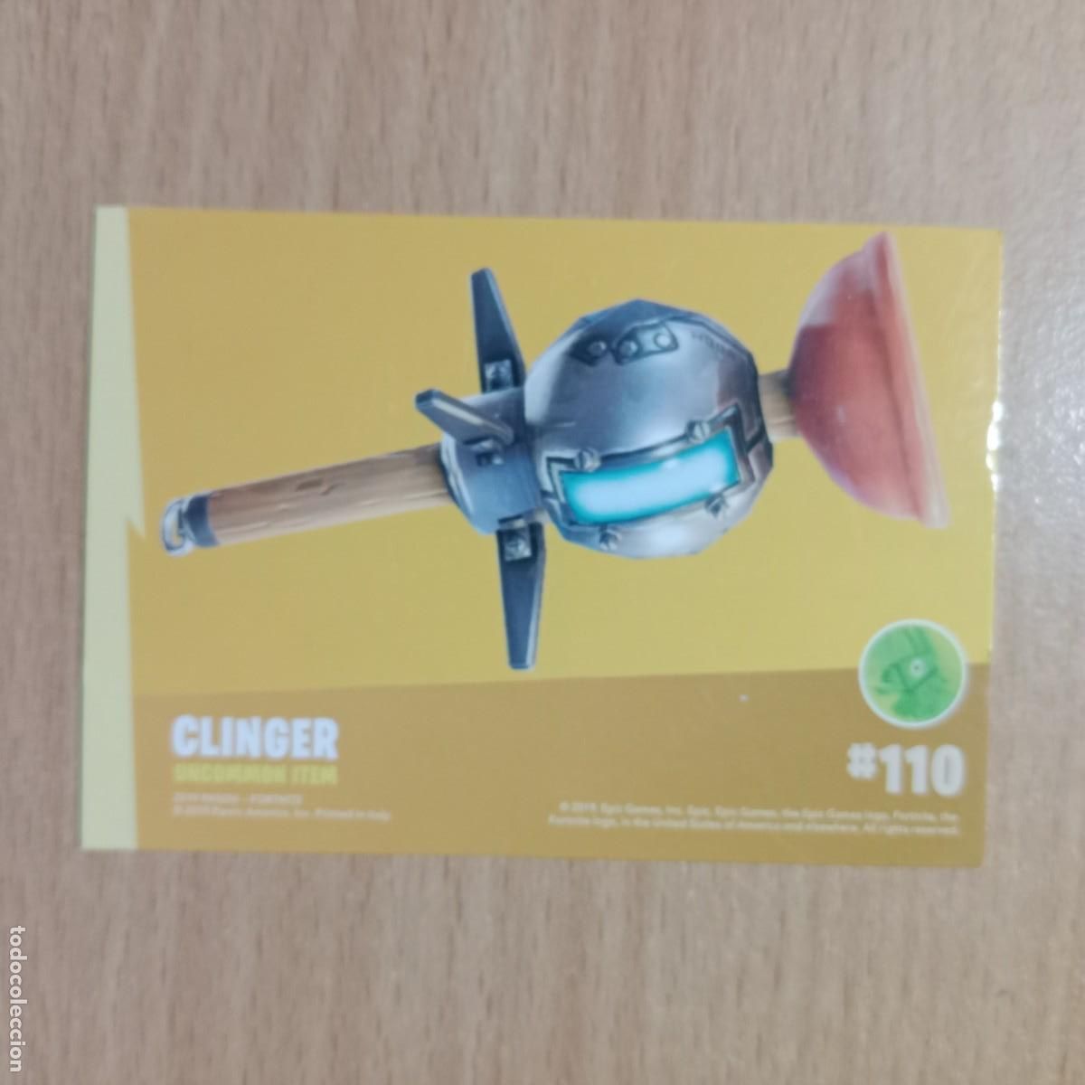 Trading cards: CLINGER , UNCOMMON ITEM # 110 - TRADING CARD - FORTNITE SERIES 1 - PANINI - A&Ntilde;O 2019.