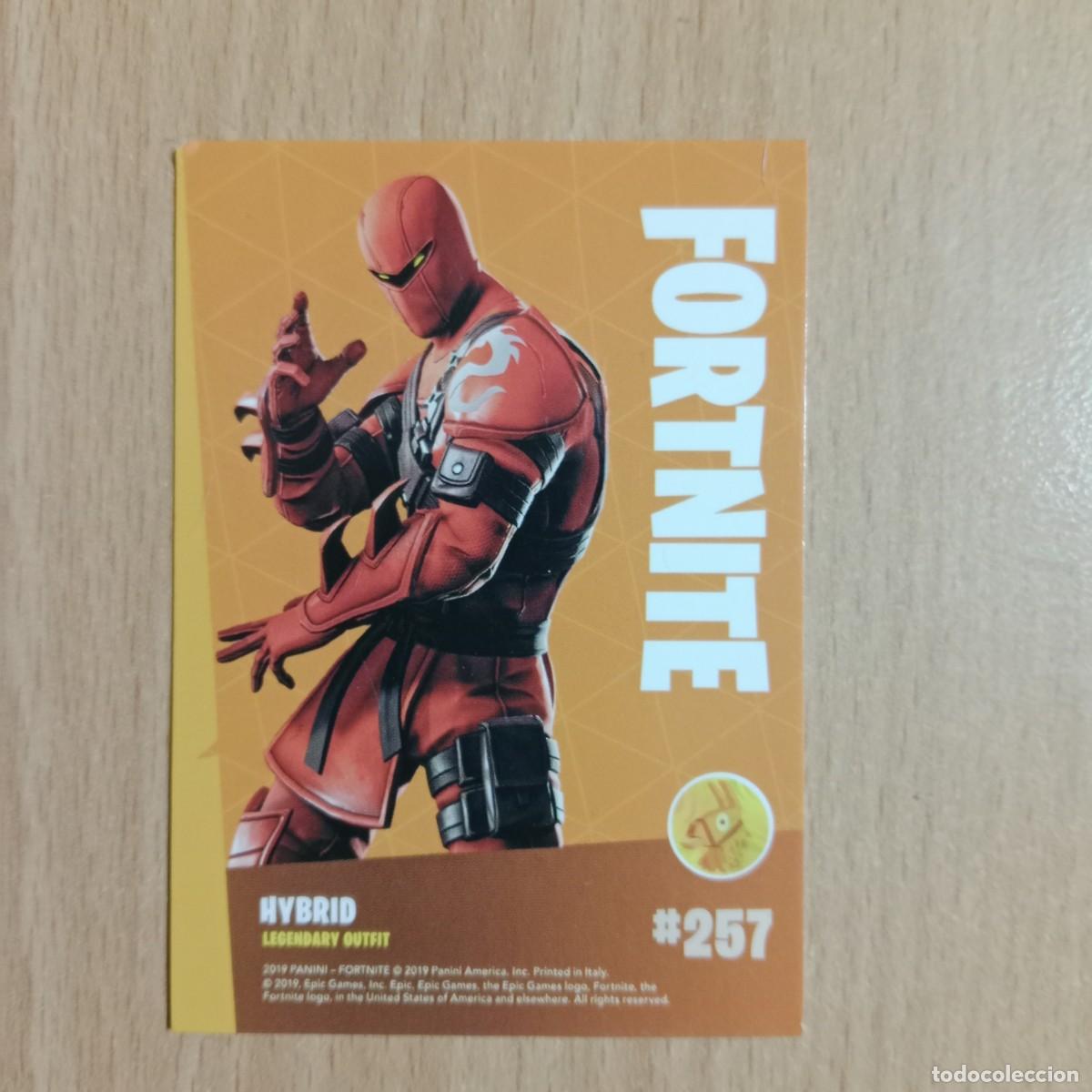 Trading cards: HYBRID , LEGENDARY OUTFIT # 257 - TRADING CARD - FORTNITE SERIES 1 - PANINI - A&Ntilde;O 2019.
